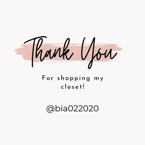 Thank you for shopping my closet!
